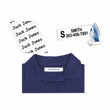 Personalised  custom thermal transfer printing Name label plain white name iron on name tapes